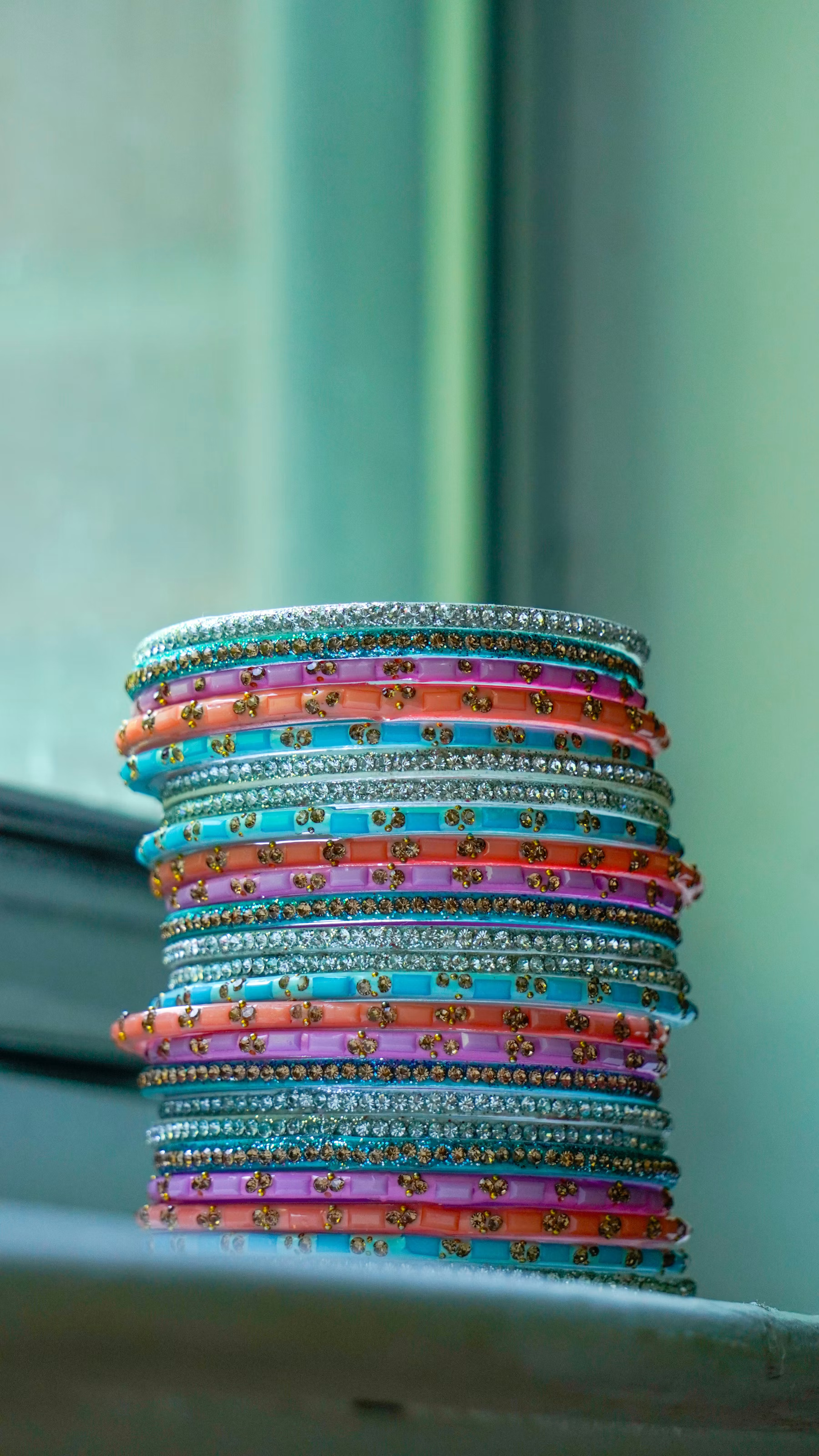 Gold bangle detail